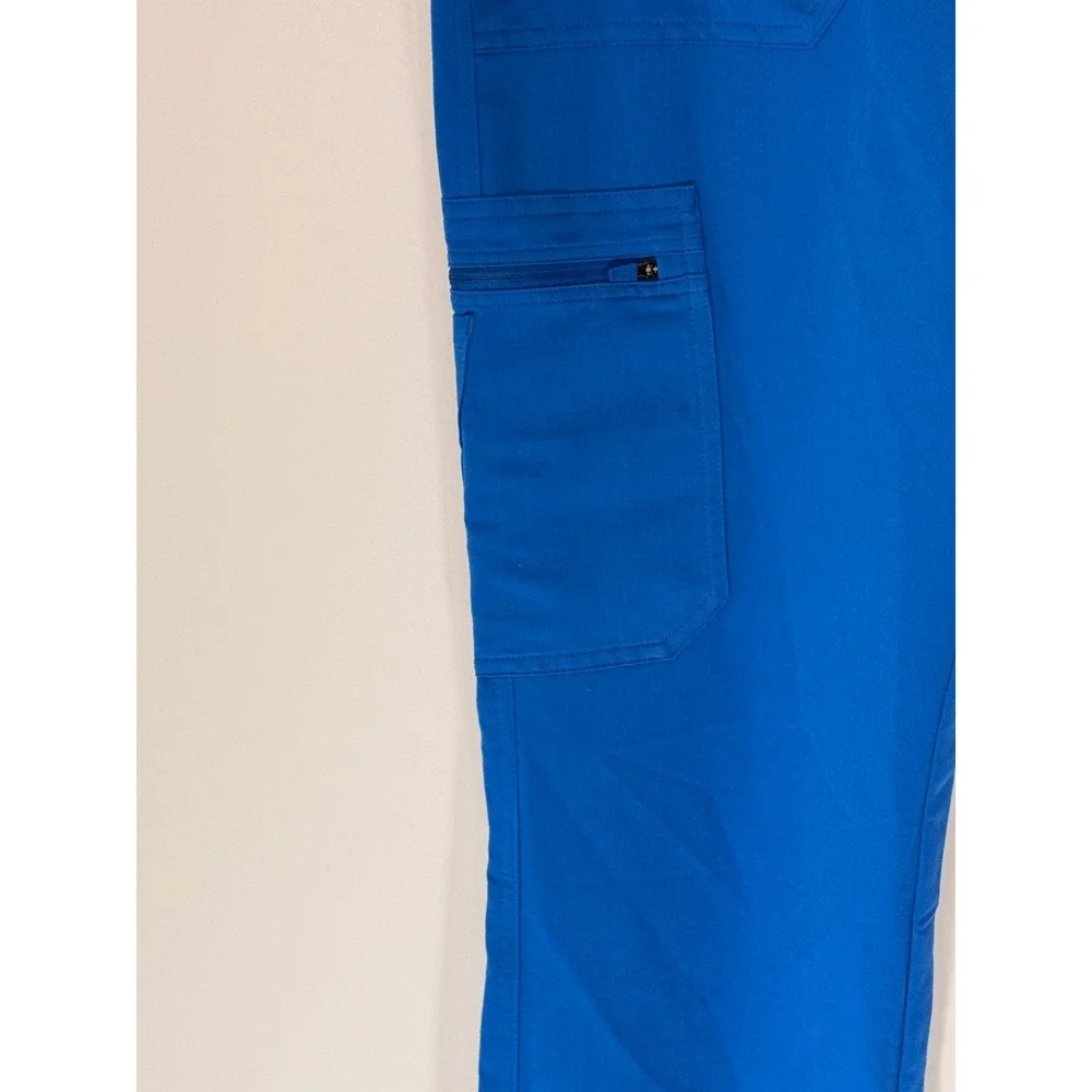 Figs Cairo Cargo Scrub Pants Men's Royal Blue Medical Nursing Doctor Large